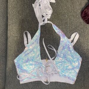 Sparkling ✨ halter top Small